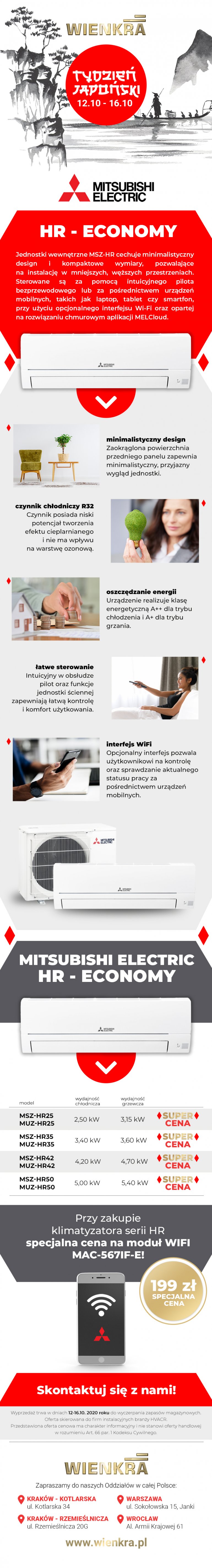 Tydzień japoński! Klimatyzatory Mitsubishi Electric serii HR w wyjątkowych cenach
