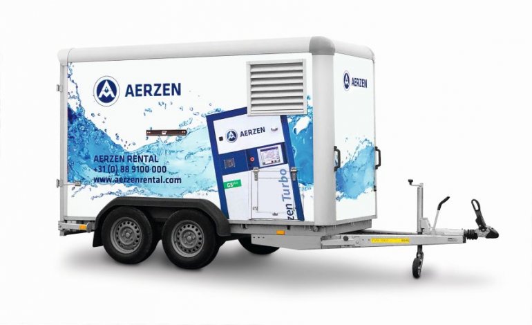 Mobilne powietrze procesowe. Gotowy do podłączenia układ sprężonego powietrza
