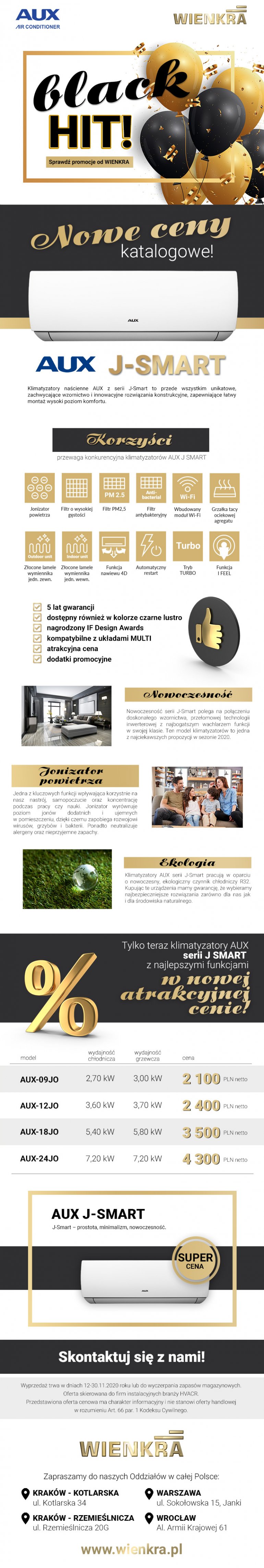 Black HIT! AUX J-SMART – nowe ceny katalogowe!