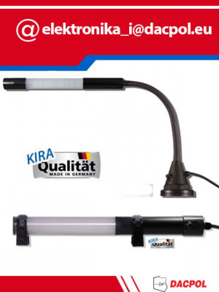 Oświetlenie do obrabiarek– oprawy KIRA!