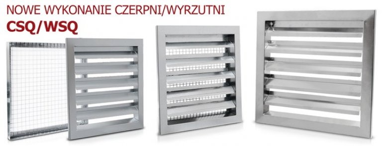 Nowe wykonanie czerpni/wyrzutni CSQ/WSQ