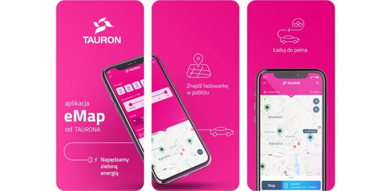 Nowy eMap od TAURONA. Zmiana aplikacji dla kierowców samochodów elektrycznych