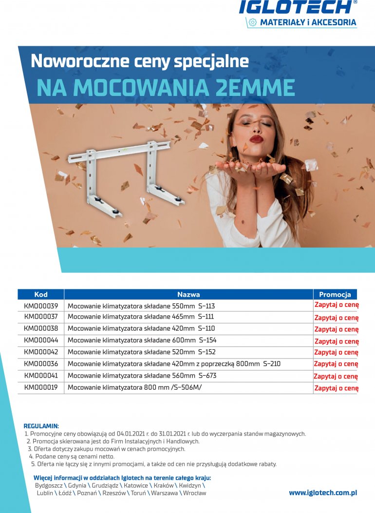 Noworoczne ceny specjalnie na mocowania 2EMME