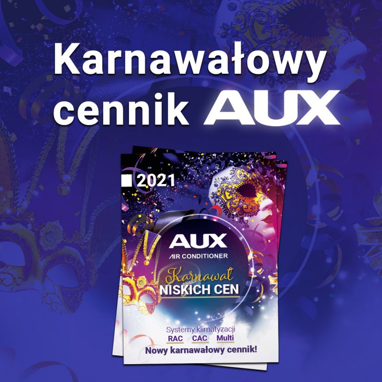 Karnawałowy cennik klimatyzatorów AUX