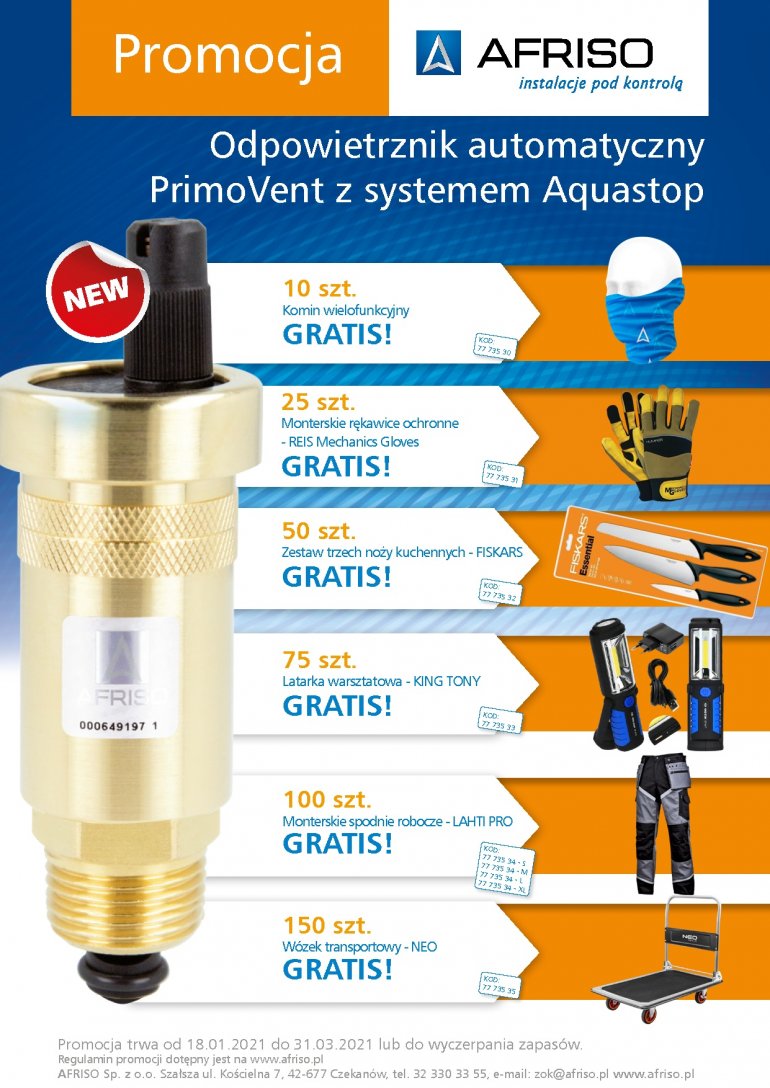 Nowa promocja odpowietrznika