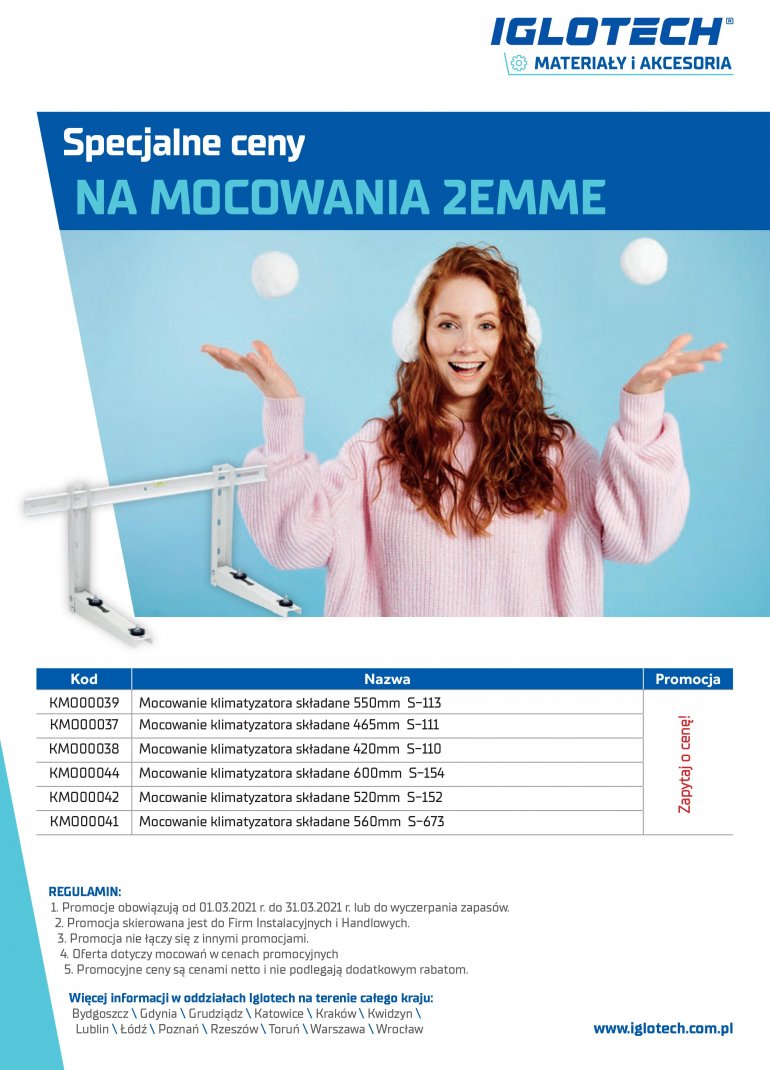 Specjalne ceny na mocowania 2EMME