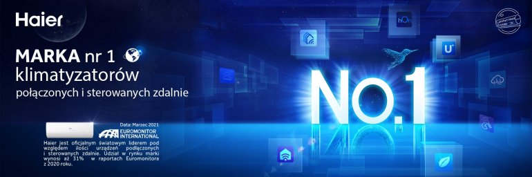Haier ponownie Nr 1 wg Euromonitora!