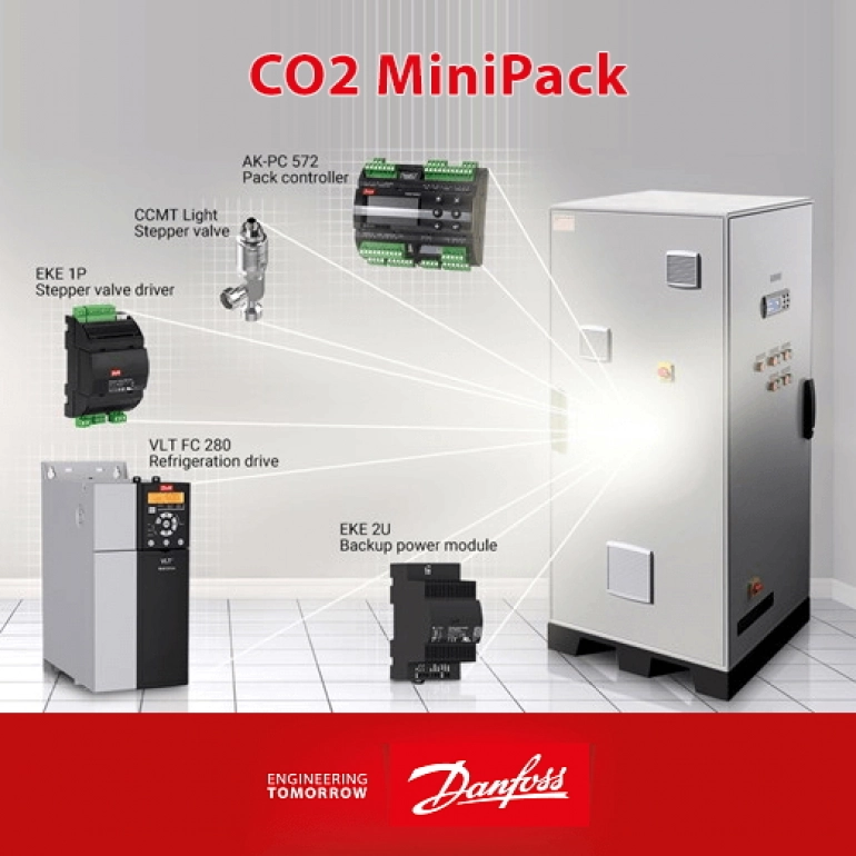 CO2 dla małych sklepów z Danfoss CO2 MiniPack