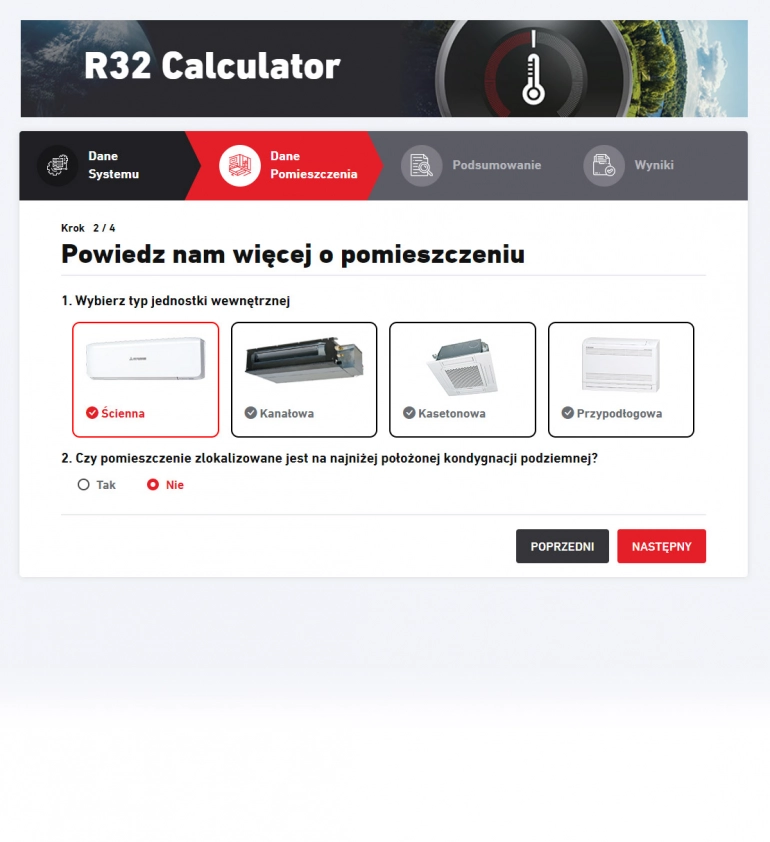 Kalkulator R32 Mitsubishi Heavy Industiries