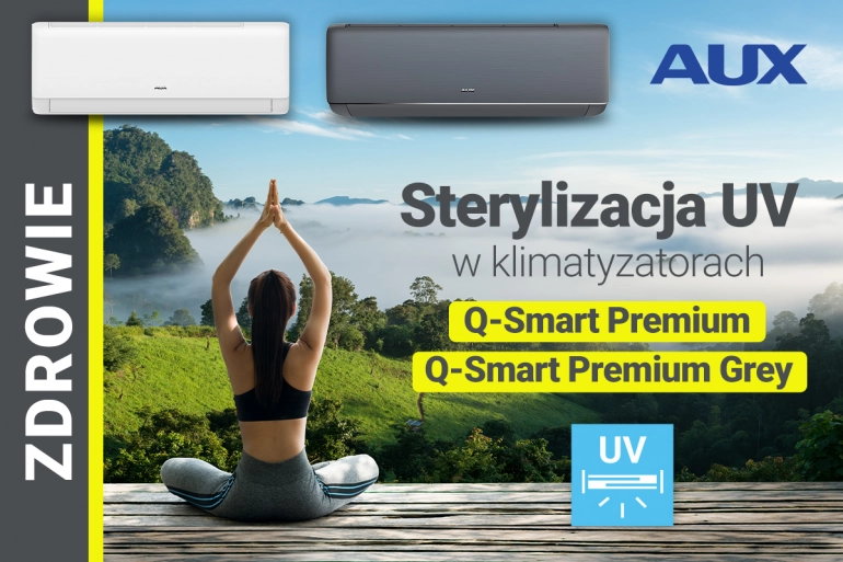Sterylizacja UV w klimatyzatorach AUX Q-Smart