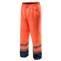 Spodnie robocze ostrzegawcze wodoodporne, pomarańczowe, rozmiar L