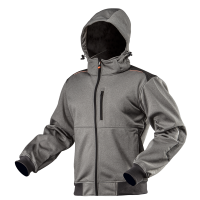 Kurtka robocza softshell z kapturem odpinanym