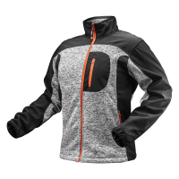 Bluza dziana wzmacniana tkaniną softshell