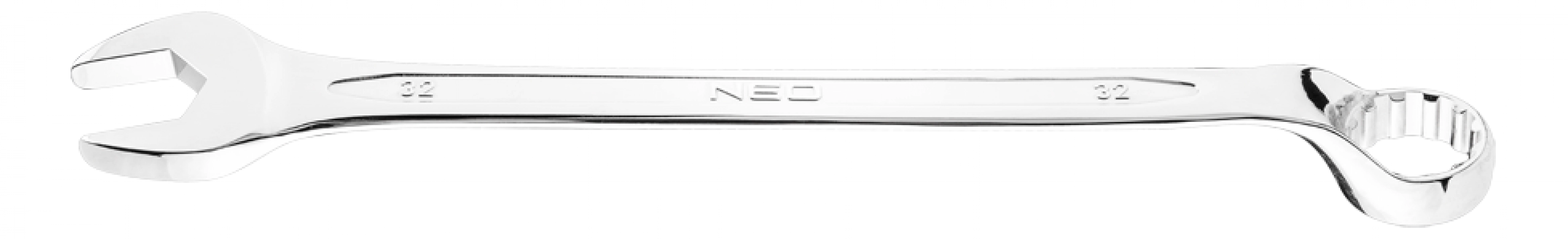 Klucz płasko-oczkowy odgięty SPLINE 32 mm
