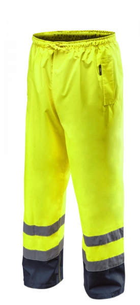 Spodnie robocze ostrzegawcze wodoodporne, żółte, rozmiar L