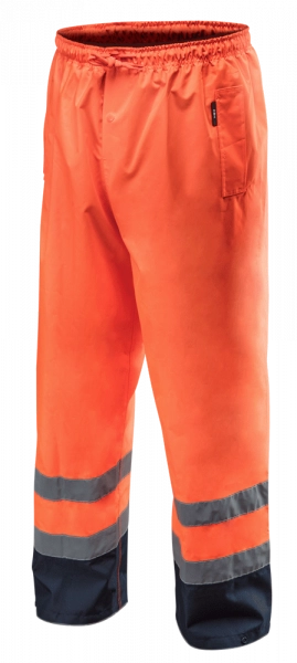 Spodnie robocze ostrzegawcze wodoodporne, pomarańczowe, rozmiar XXL