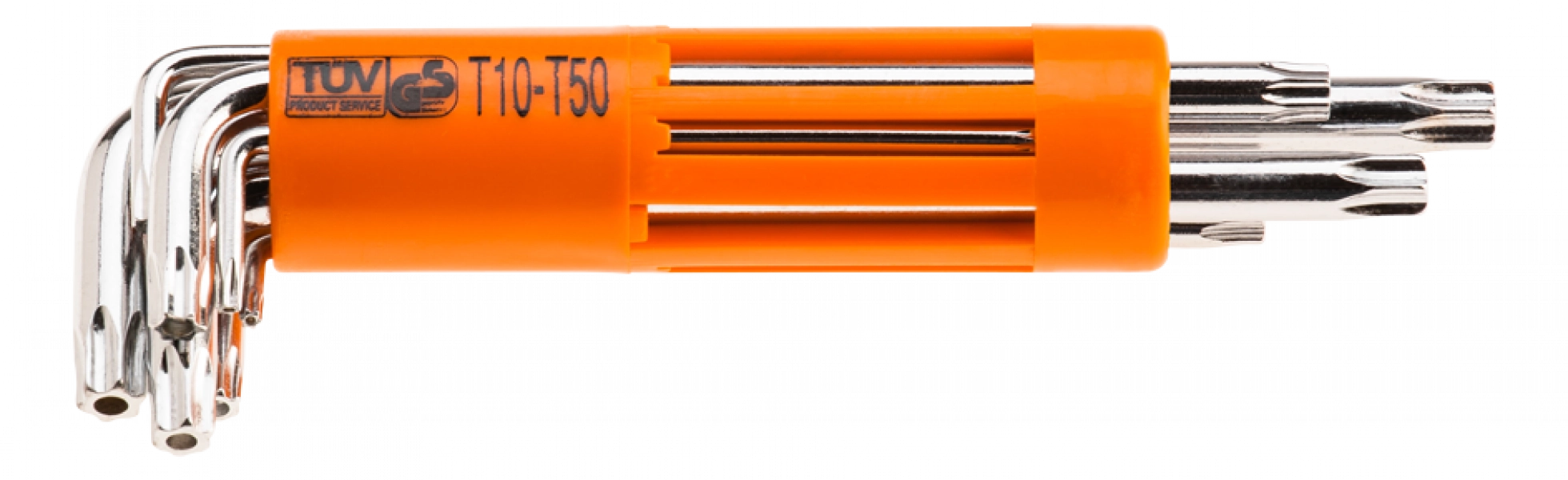 Klucze Torx długie T10-T50, zestaw 8 szt.