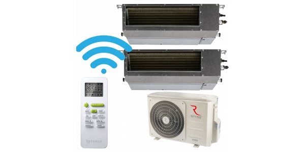 Klimatyzator kanałowy Rotenso 2:1 Nevo 7kW WiFi