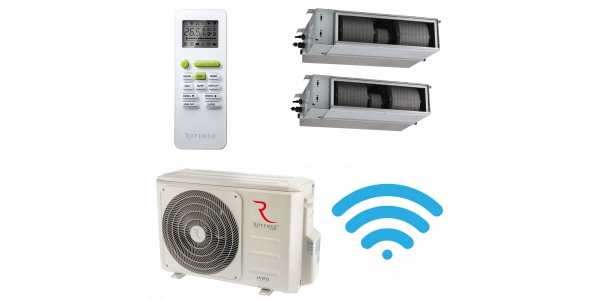 Klimatyzator kanałowy Rotenso 2:1 Nevo 5kW WiFi