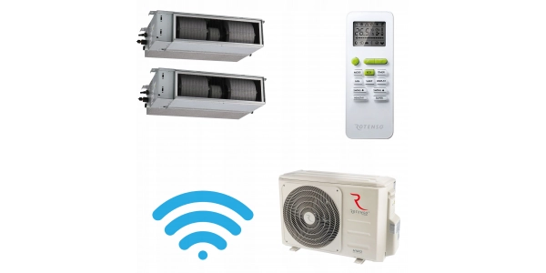 Klimatyzator kanałowy Rotenso 2:1 Nevo 3,5kW WiFi