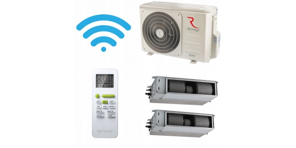 Klimatyzator kanałowy Rotenso 2:1 Nevo 2,6kW WiFi