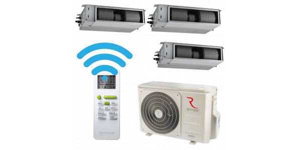 Klimatyzator kanałowy Rotenso 3:1 Nevo 2,1kW WiFi