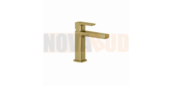KLUDI-RENON bateria umywalkowa 110 DN 15/PUSH-OPEN złoty szczotkowany 42288N075