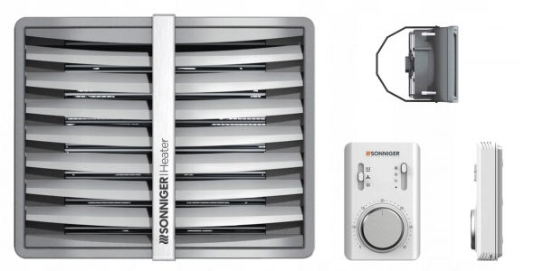 Nagrzewnica wodna Sonniger Heater CONDENS CR4 MAX 40-120 kW + Panel sterowania + Konsola obrotowa Zestaw