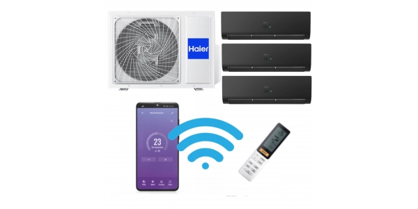 Klima MULTI SPLIT 3:1 Haier Black Matt 3,5kW WIFI