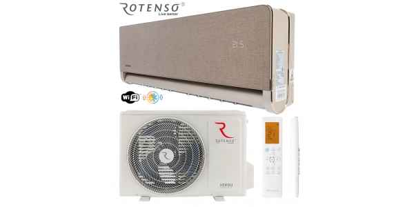KLIMATYZATOR ROTENSO Klimatyzacja VERSU Caramel A+++ Jonizator Wi-Fi 3.5kW